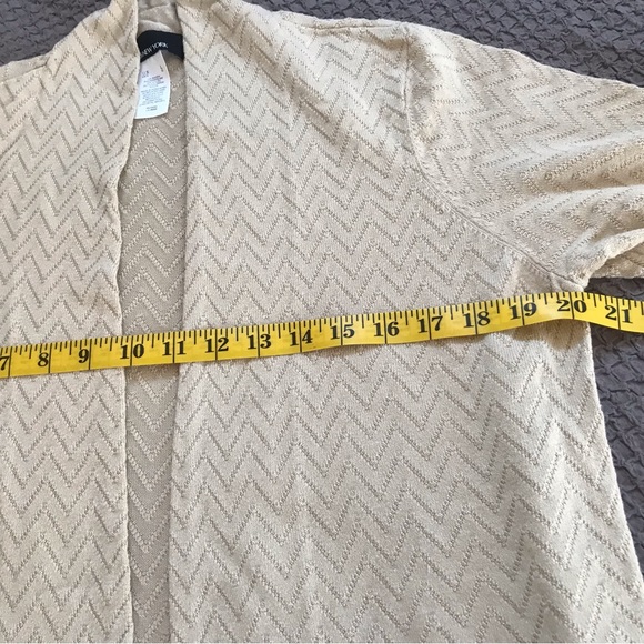 Stunning vintage long sweater and vest set with a chevron knit pattern. EUC - Picture 9 of 16